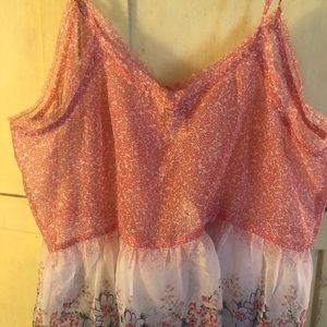 New Boho flowing crop tank top.